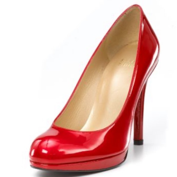 Stuart Weitzman Shoes - Stuart Weitzman Red Patent Leather Pumps